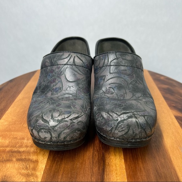 Dansko Shoes - Dansko XP Metallic Floral Women's Slip On Clogs Size 38
